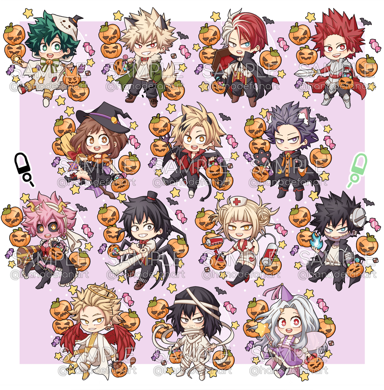 MHA Halloween Charms