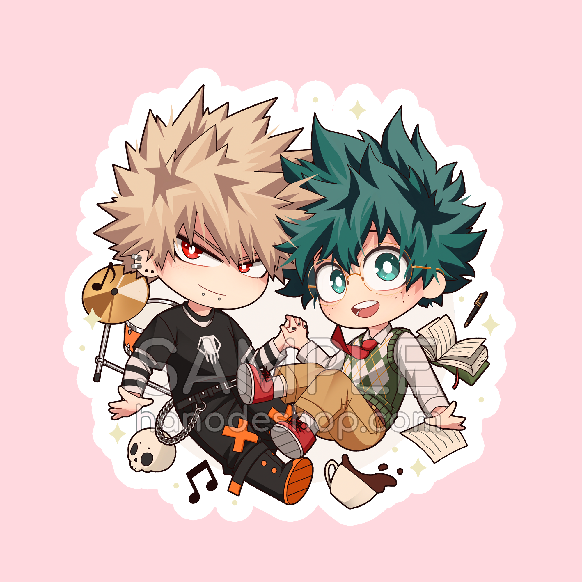 BKDK Punk Prep AU Sticker Hanode Shop bkdk-punk-prep-au-sticker-hanode-shop