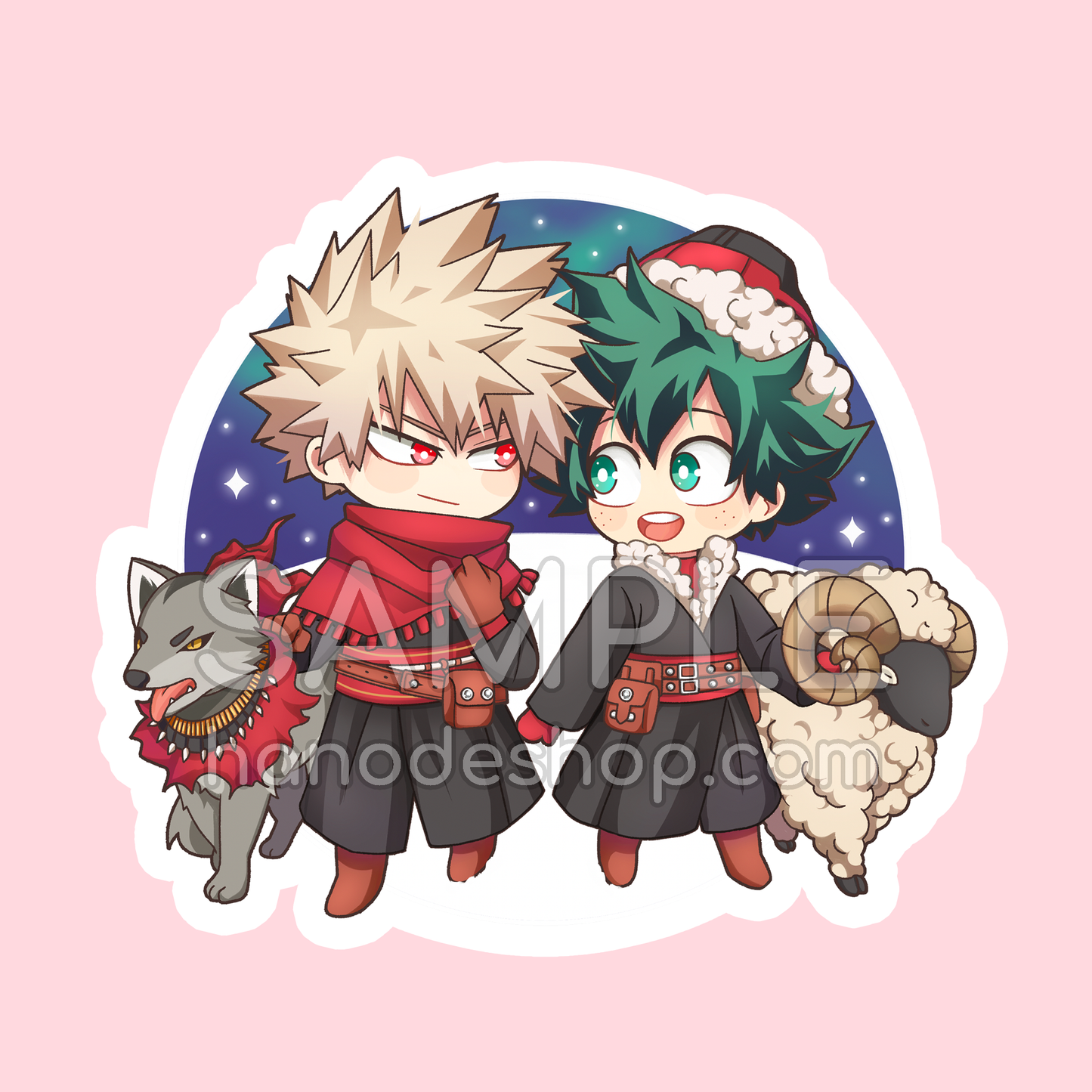 BKDK Winter AU Sticker